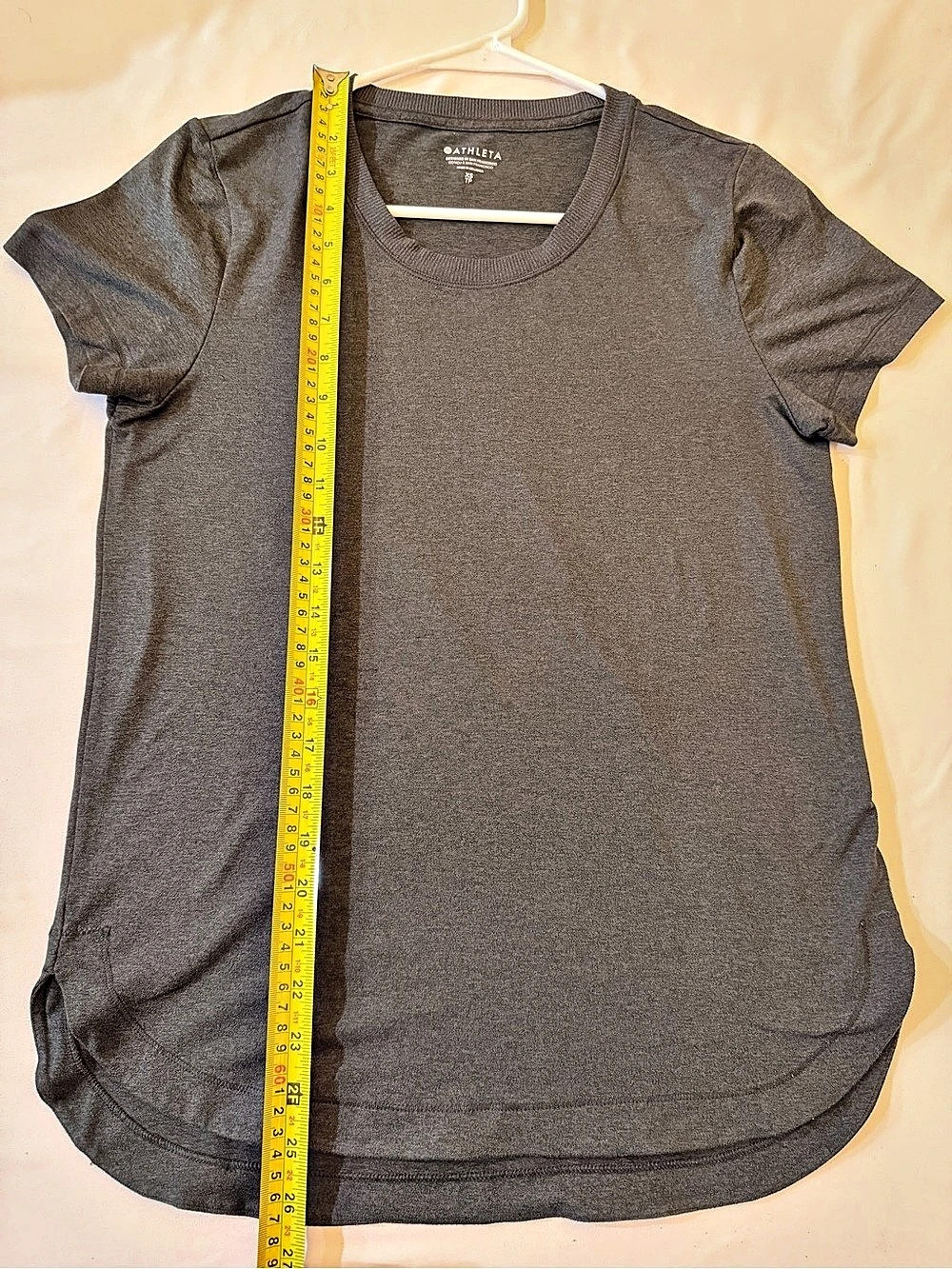 Athleta Short Sleeve Tee in Gray Extra Small
